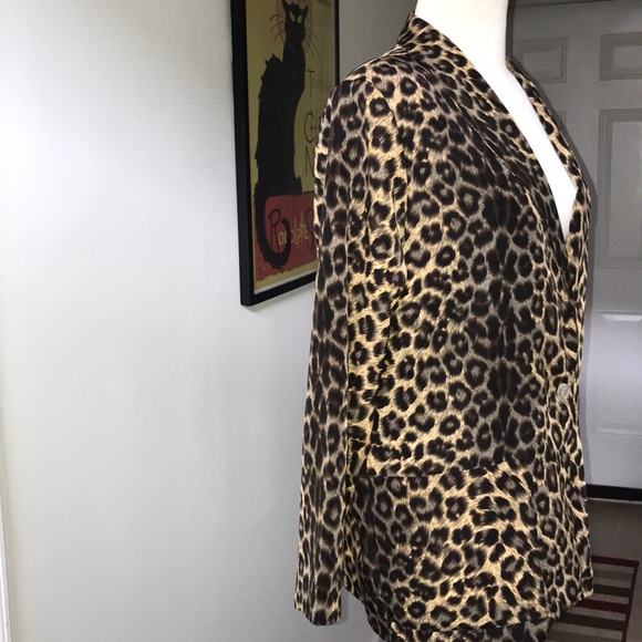 Vintage 1980’s Shoulder Padded Leopard Blazer 😘 - Picture 2 of 7